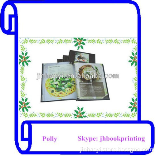 Professional Full Color hardcover spiral binding cooking book printing